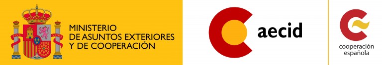 Logos del ministerio de asuntos exreriores y de cooperación, AECID y Cooperación Española